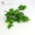 customized green artificial ficus spray with leaves for flora wall decor